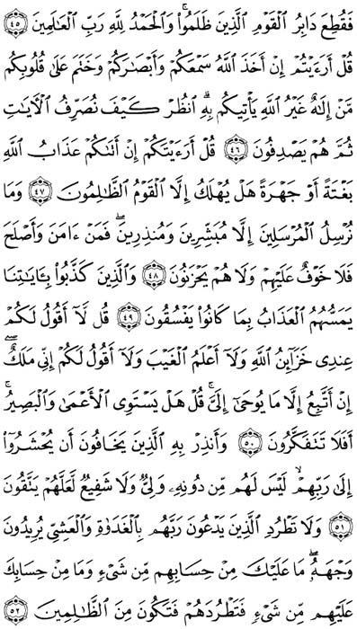 صفحة المصحف 133