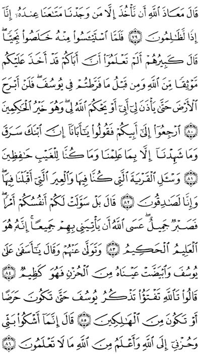 صفحة المصحف 245