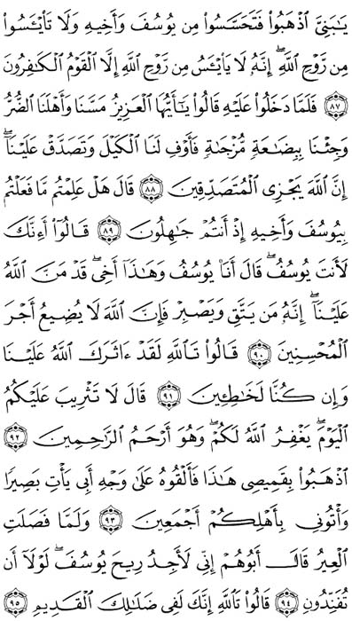 صفحة المصحف 246