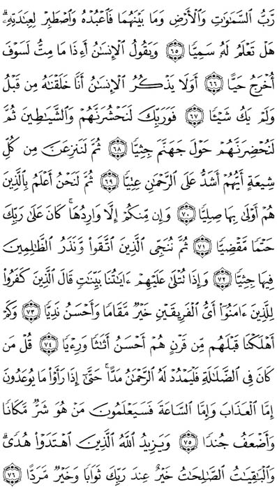 صفحة المصحف 310